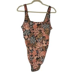 NEW A Pea in the Pod Maternity Bathing Suit One Piece Floral Boho Resort Size L